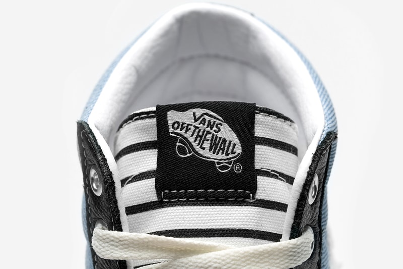 vans size history of punk release information buy cop purchase leather denim stripe distressing 20th anniversary