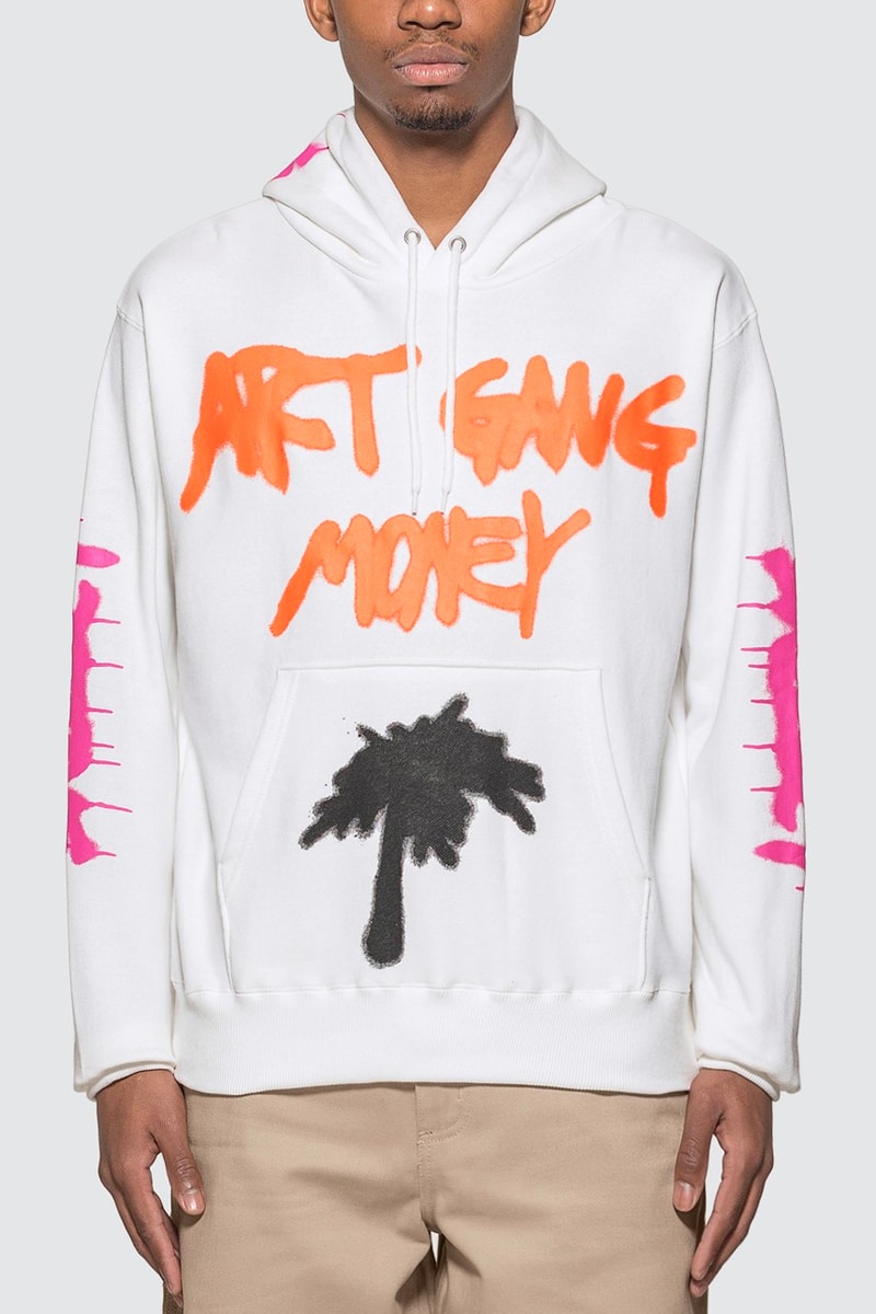 SKOLOCT Art Gang Money Spray Hoodie fall winter 2020 collection hbx japanese artist apparel silver necklace playboy banksy banksoo graphics exclusives streetwear menswear