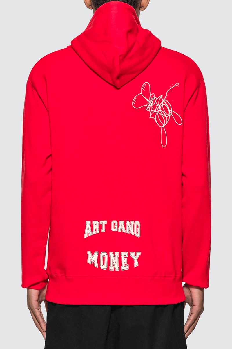 SKOLOCT Art Gang Money Spray Hoodie fall winter 2020 collection hbx japanese artist apparel silver necklace playboy banksy banksoo graphics exclusives streetwear menswear