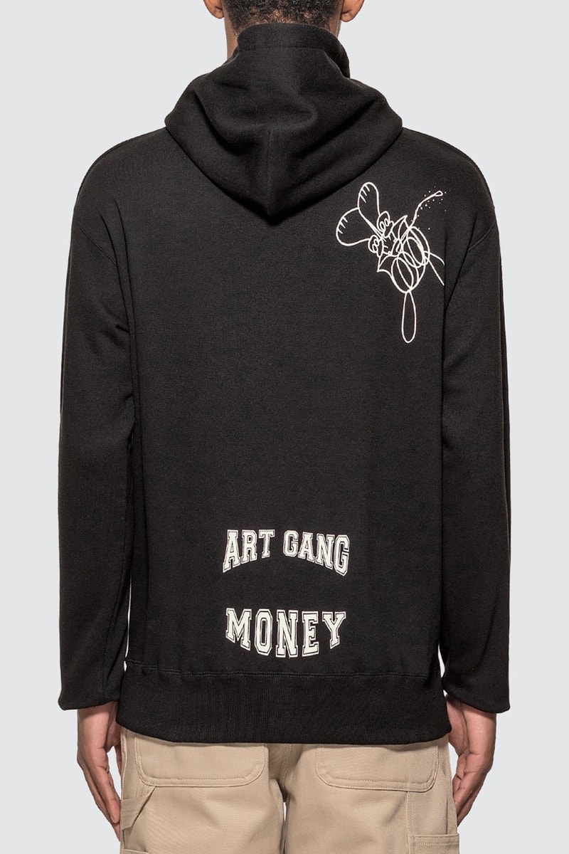 SKOLOCT Art Gang Money Spray Hoodie fall winter 2020 collection hbx japanese artist apparel silver necklace playboy banksy banksoo graphics exclusives streetwear menswear