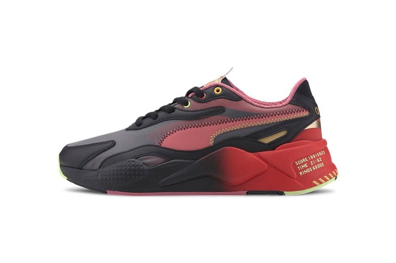 Sonic x PUMA RS-X³ Doctor Eggman Inspired Sneaker Release Information Closer Look Drop Date Footwear Sonic The Hedgehog High Risk Red Black Fade Gold Rings Gaming '90s Y2k Collaboration