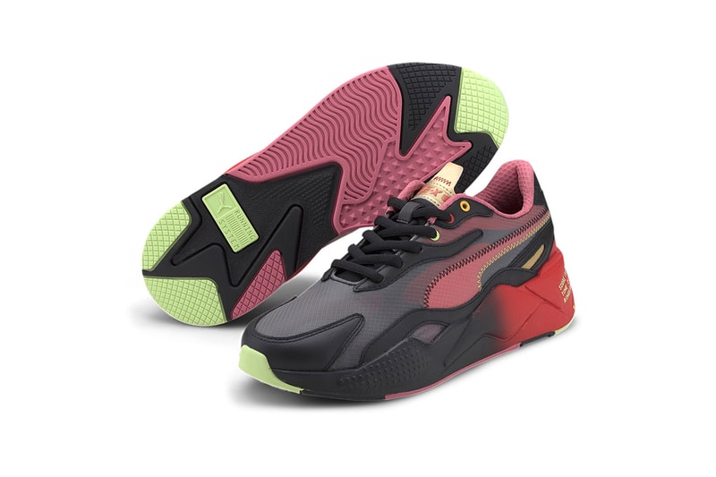 Sonic x PUMA RS-X³ Doctor Eggman Inspired Sneaker Release Information Closer Look Drop Date Footwear Sonic The Hedgehog High Risk Red Black Fade Gold Rings Gaming '90s Y2k Collaboration
