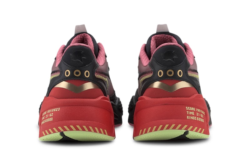 Sonic x PUMA RS-X³ Doctor Eggman Inspired Sneaker Release Information Closer Look Drop Date Footwear Sonic The Hedgehog High Risk Red Black Fade Gold Rings Gaming '90s Y2k Collaboration