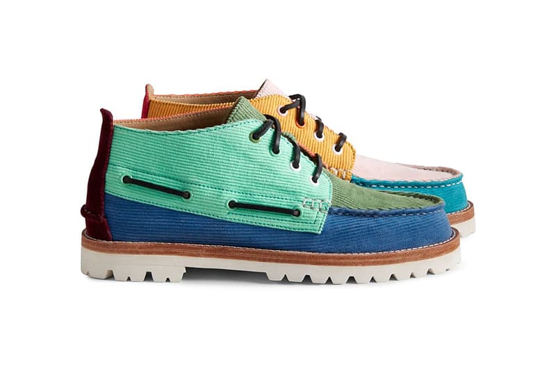 sperry cloud corduroy chukka vibram blue green orange red release date info photos price brendon babenzien 