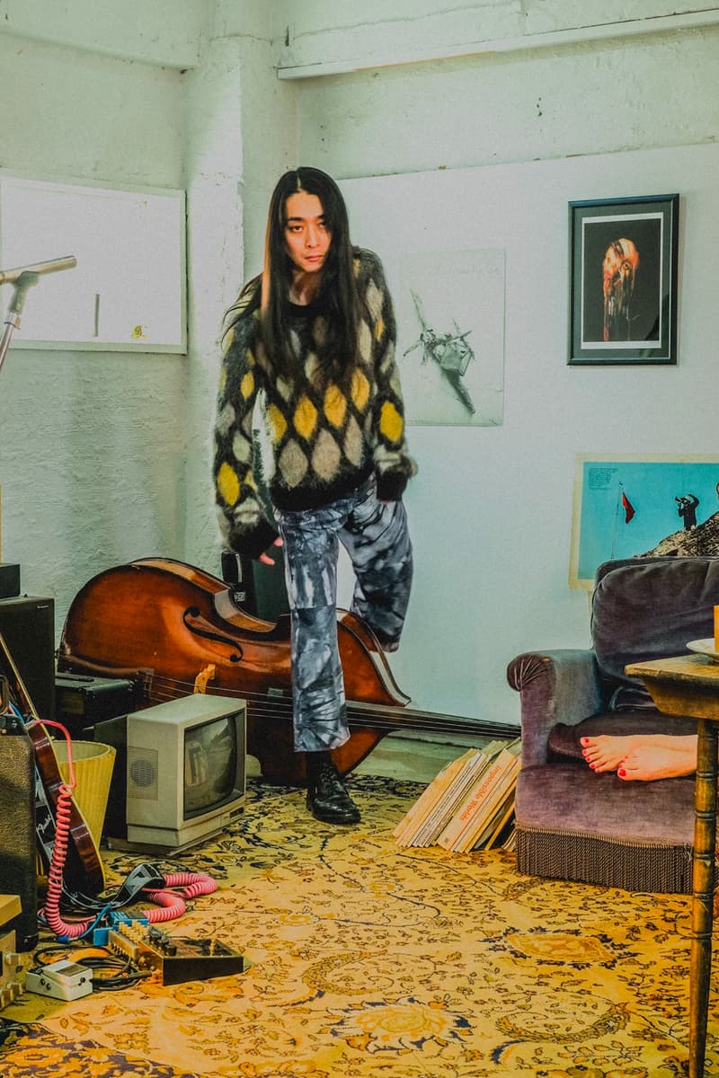 Sugarhill Fall Winter 2020 collection lookbook japanese designer coats jackets motorcycle biker plaid streetwear Rikuya Hayashi menswear duffle trench mohair knitwear sweater