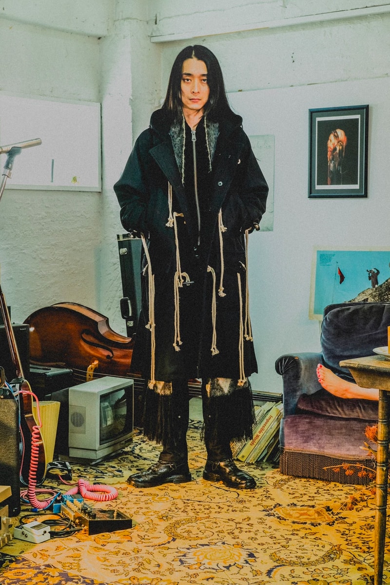 Sugarhill Fall Winter 2020 collection lookbook japanese designer coats jackets motorcycle biker plaid streetwear Rikuya Hayashi menswear duffle trench mohair knitwear sweater