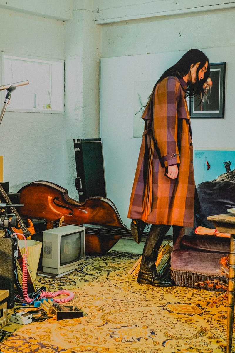 Sugarhill Fall Winter 2020 collection lookbook japanese designer coats jackets motorcycle biker plaid streetwear Rikuya Hayashi menswear duffle trench mohair knitwear sweater