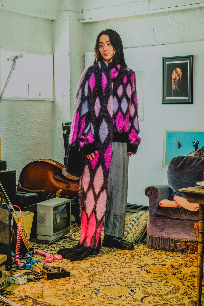Sugarhill Fall Winter 2020 collection lookbook japanese designer coats jackets motorcycle biker plaid streetwear Rikuya Hayashi menswear duffle trench mohair knitwear sweater