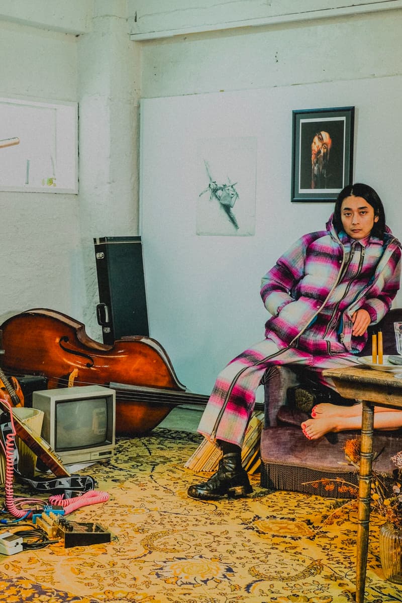 Sugarhill Fall Winter 2020 collection lookbook japanese designer coats jackets motorcycle biker plaid streetwear Rikuya Hayashi menswear duffle trench mohair knitwear sweater