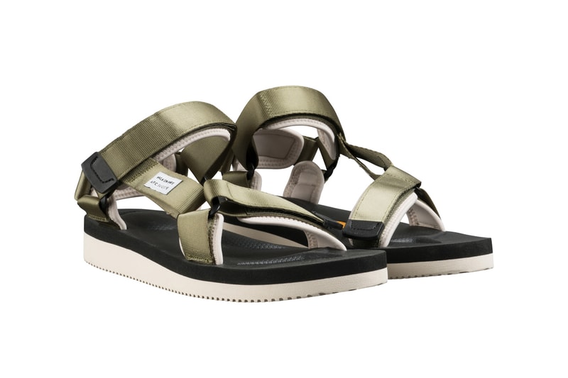 A.P.C. x Suicoke Spring/Summer 2020 Footwear Collection Depa-V2 Sandals White Beige Olive "Walk On Free" Tag Jean Touitou