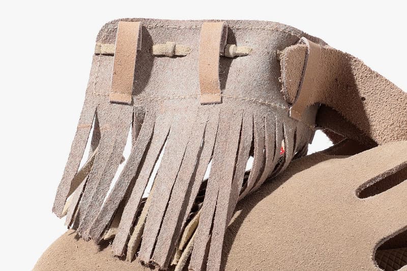SUICOKE BEAMS bespoke fringe sandal black tan sand release date info photos price