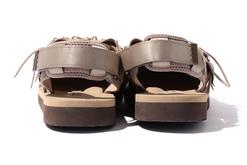 SUICOKE BEAMS bespoke fringe sandal black tan sand release date info photos price