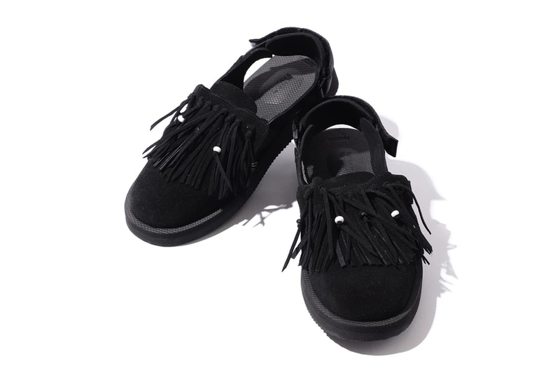 SUICOKE BEAMS bespoke fringe sandal black tan sand release date info photos price