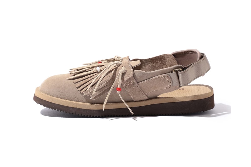 SUICOKE BEAMS bespoke fringe sandal black tan sand release date info photos price