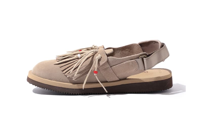SUICOKE BEAMS bespoke fringe sandal black tan sand release date info photos price