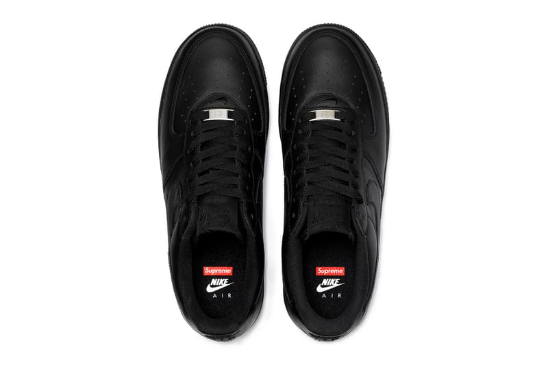 Supreme Nike Air Force 1 Low Official Look Release Info Date Buy Price Spring Summer 2020 Black White CU9225-100 CU9225-001