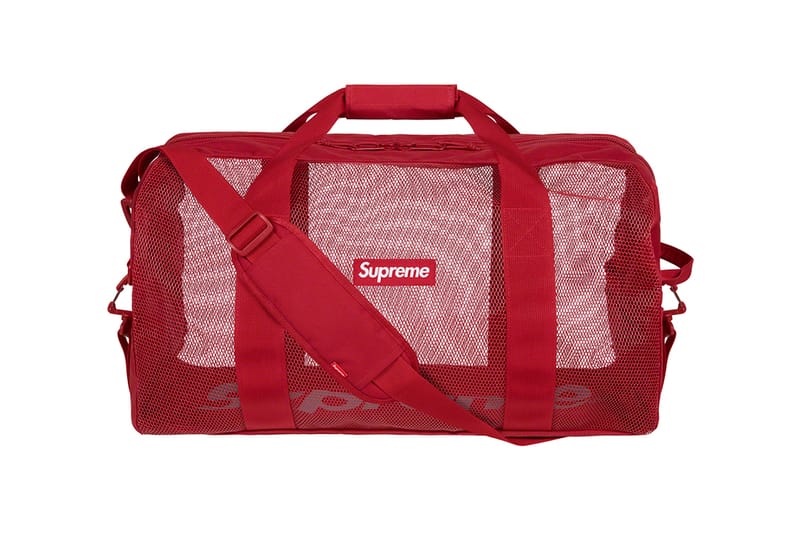 supreme man bag red