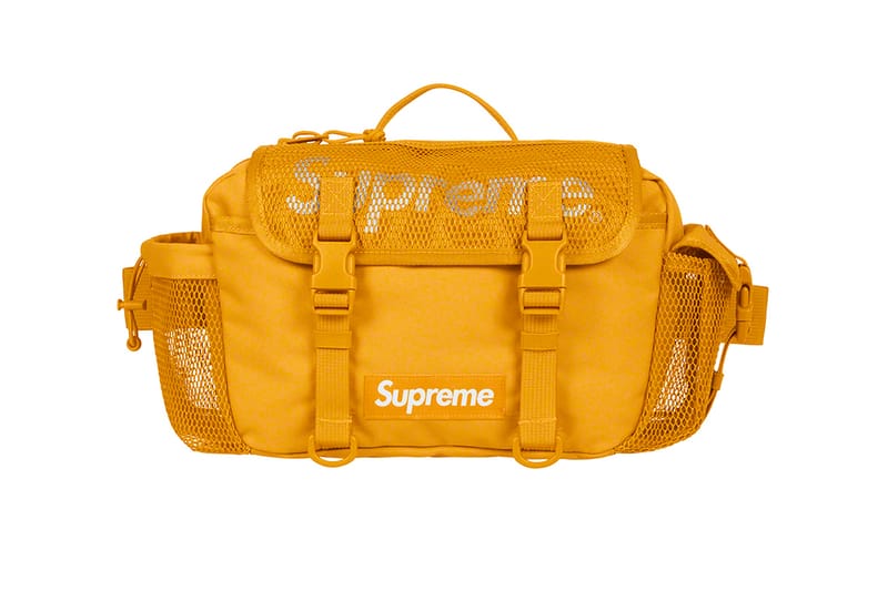 supreme waist bag yellow