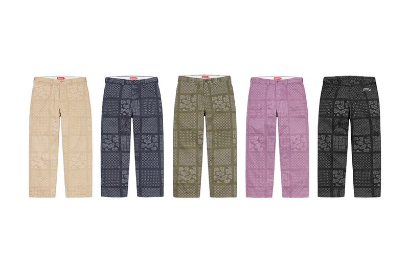 Supreme Spring Summer 2020 Bottoms pants shorts collection streetwear skatewear new york city menswear gore tec Keegan Dakkar L japanese koi fish tattoo sweatpants trousers chinos slacks shorts