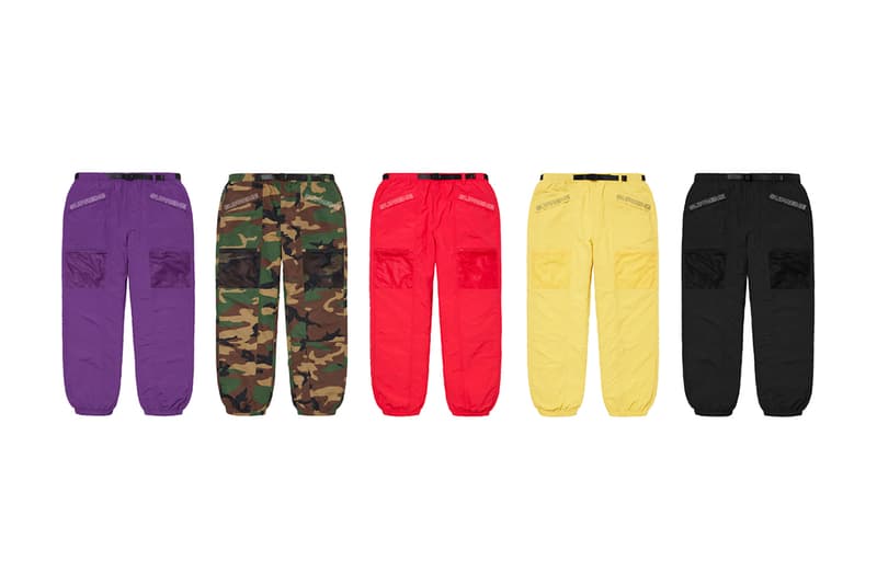 Supreme Spring Summer 2020 Bottoms pants shorts collection streetwear skatewear new york city menswear gore tec Keegan Dakkar L japanese koi fish tattoo sweatpants trousers chinos slacks shorts