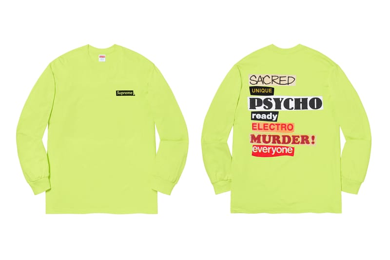 supreme long sleeve tee