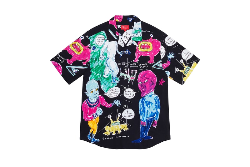 Supreme Spring Summer 2020 Tops skatebrand new york los angeles Daniel Johnston alien graphics artwork mark gonzales jason dill collection teesjersey button ups long sleeves shirts