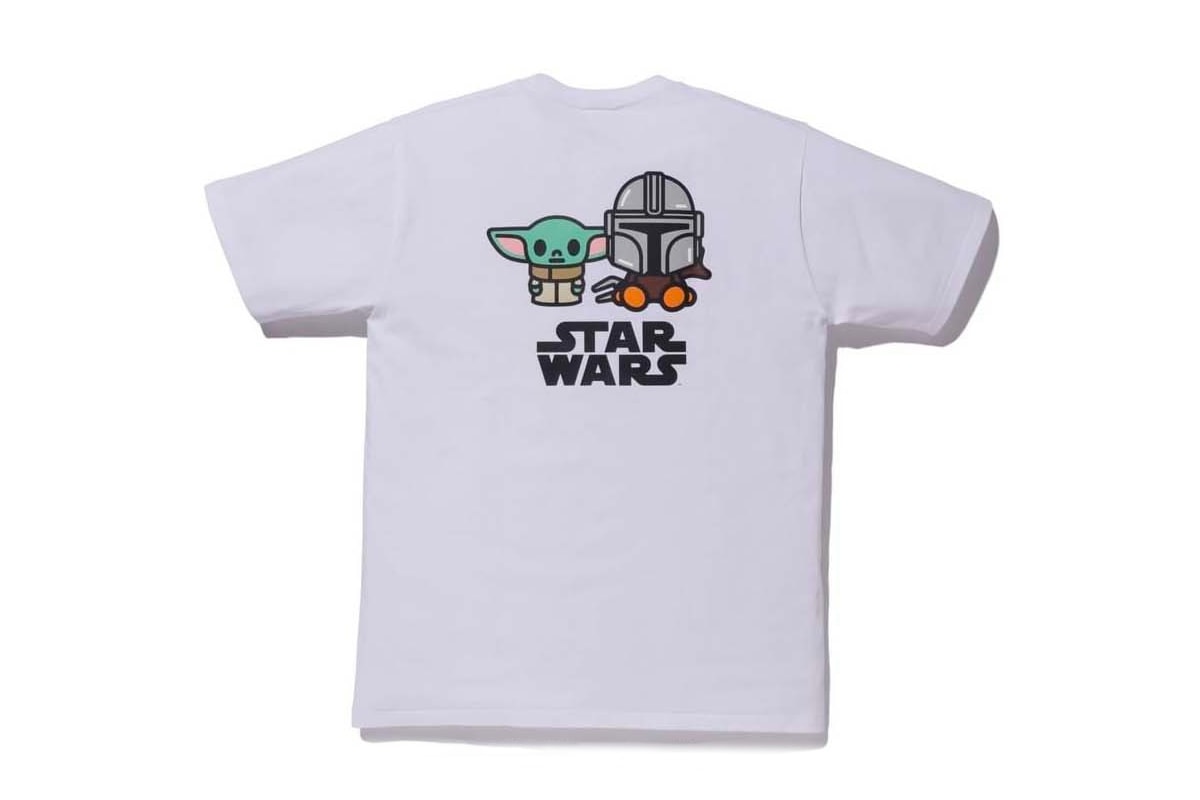 The Mandalorian BAPE Capsule Collection Release Info Buy T shirt Black White Baby Yoda Milo Lucasfilm