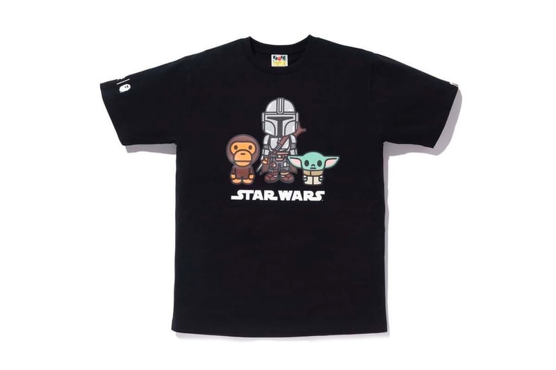 The Mandalorian BAPE Capsule Collection Release Info Buy T shirt Black White Baby Yoda Milo Lucasfilm