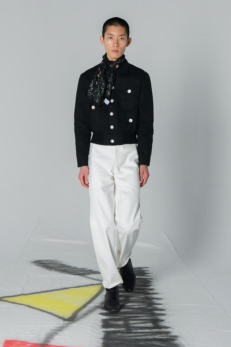 The Museum Visitor Spring/Summer 2020 Capsule Collection Shirts Jackets Fishtail Parkas Military Rose Jacket Pinstripe Trousers Rhinestone T-shirts Hoodies Cotton Silk Bandanas 