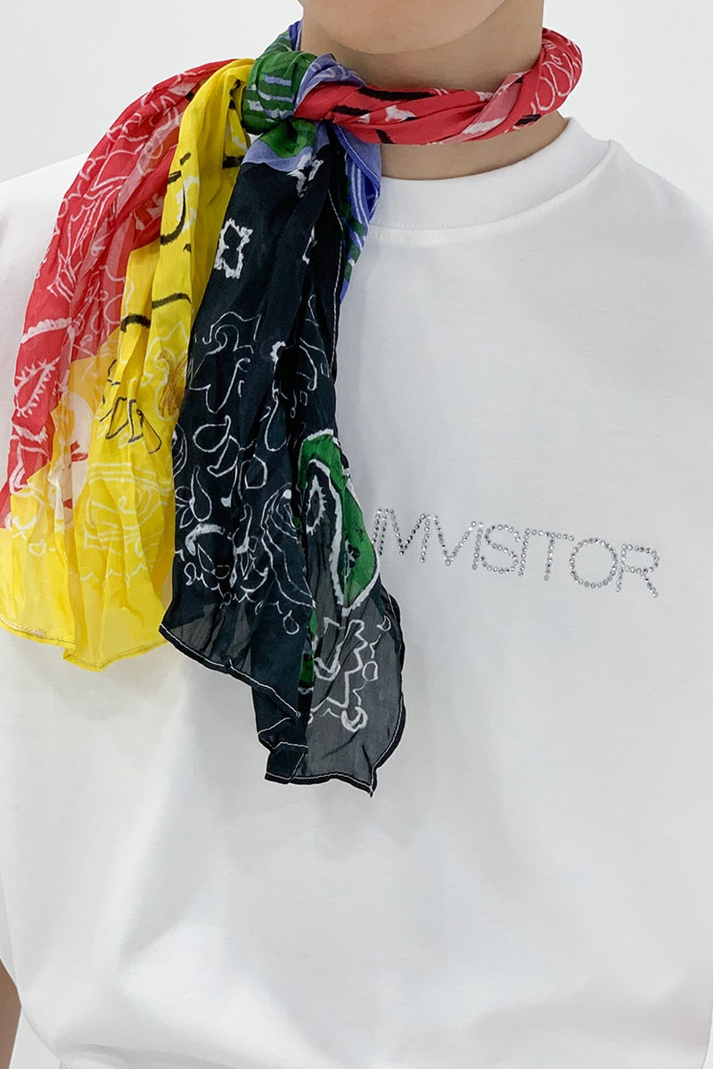 The Museum Visitor Spring/Summer 2020 Capsule Collection Shirts Jackets Fishtail Parkas Military Rose Jacket Pinstripe Trousers Rhinestone T-shirts Hoodies Cotton Silk Bandanas 