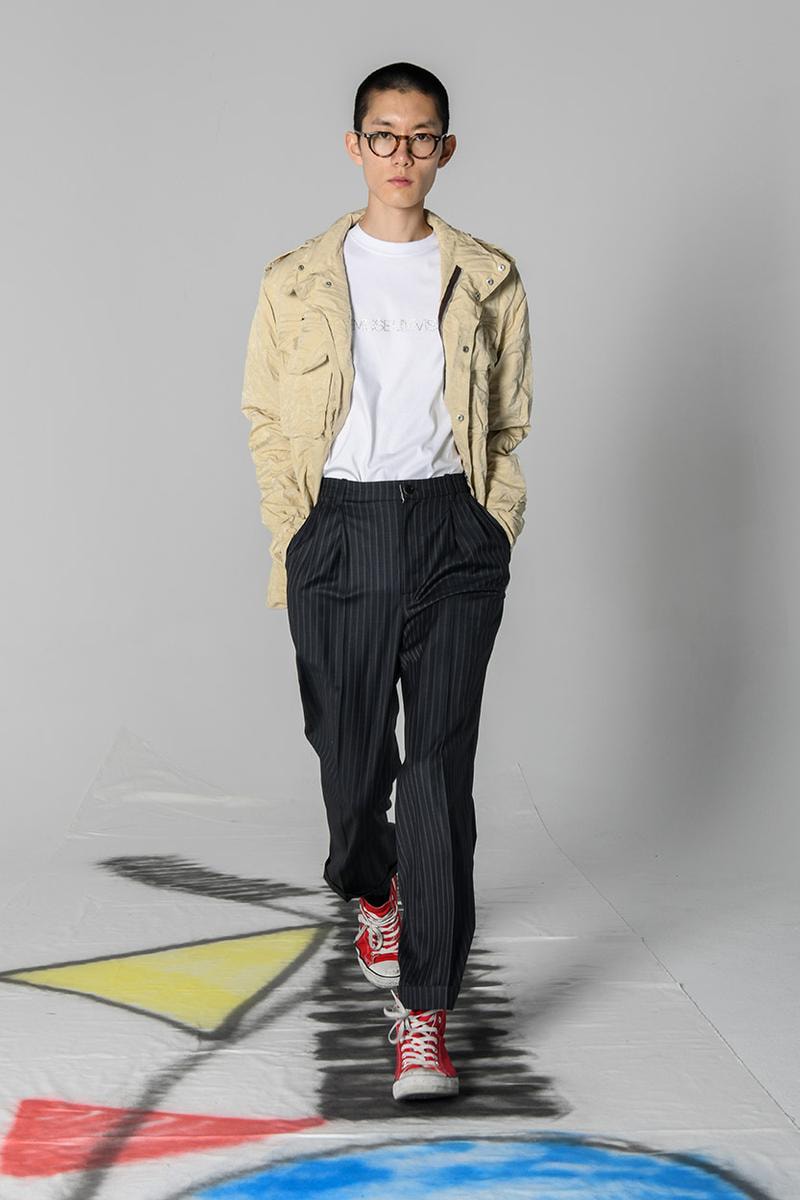 The Museum Visitor Spring/Summer 2020 Capsule Collection Shirts Jackets Fishtail Parkas Military Rose Jacket Pinstripe Trousers Rhinestone T-shirts Hoodies Cotton Silk Bandanas 