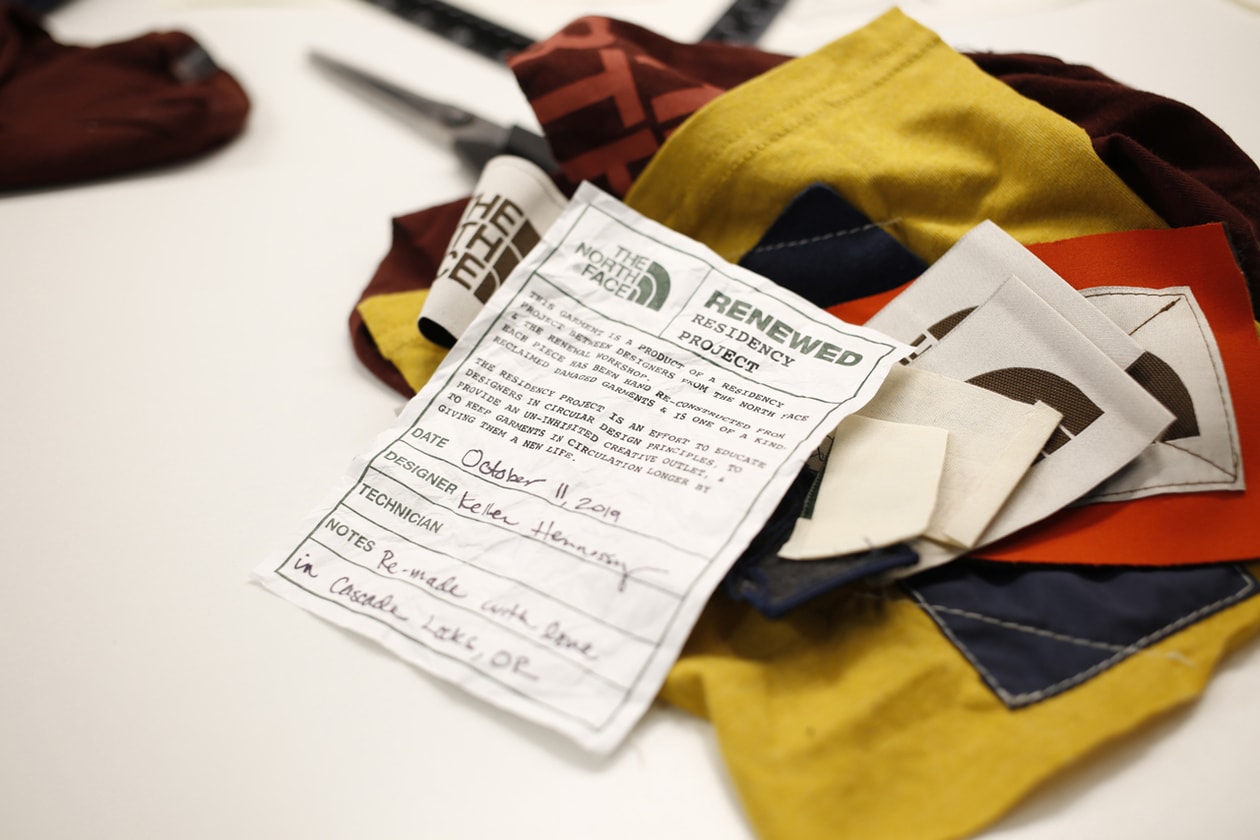The North Face から世界に1つだけのアップサイクルガーメントが登場 The North Face Renewed Design Residency Auction explore fund charity sale custom upcycle old vintage jackets fleece item clothing