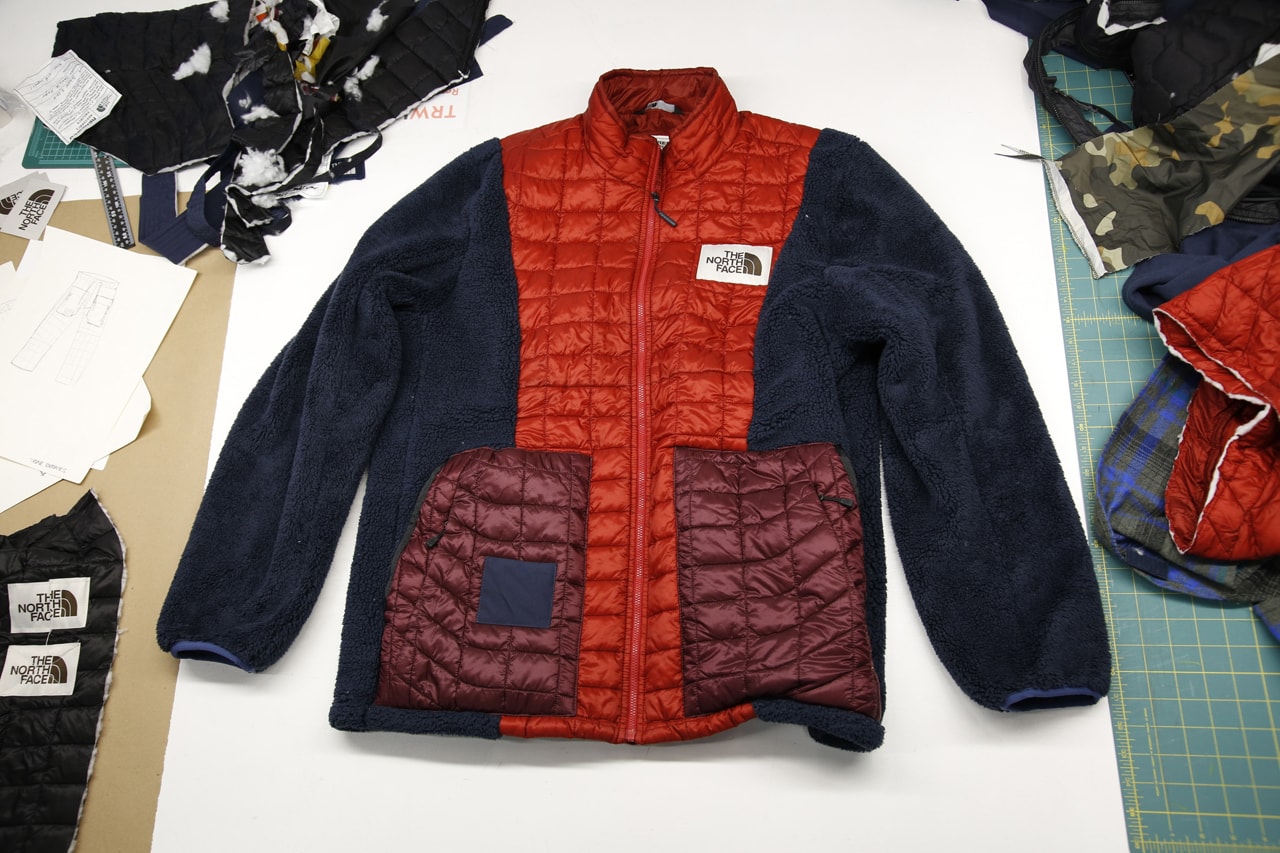The North Face から世界に1つだけのアップサイクルガーメントが登場 The North Face Renewed Design Residency Auction explore fund charity sale custom upcycle old vintage jackets fleece item clothing