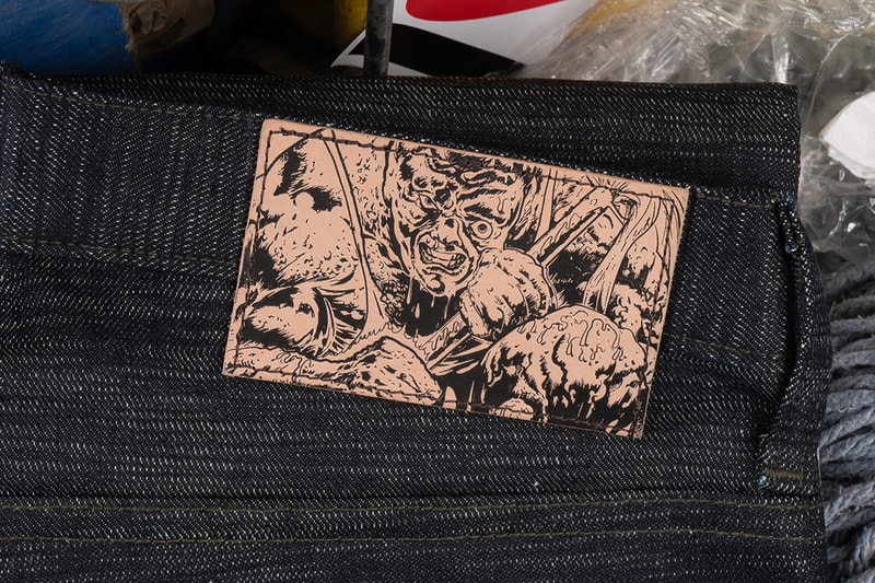 'The Toxic Avenger' x Naked & Famous Denim Capsule Collection Release Information First Look Comic Book Series '80s B-Movie Cult Classic Embroidered Jacket Jeans Twill Neon Green Stripes Screenprinting Logos Cartoon
