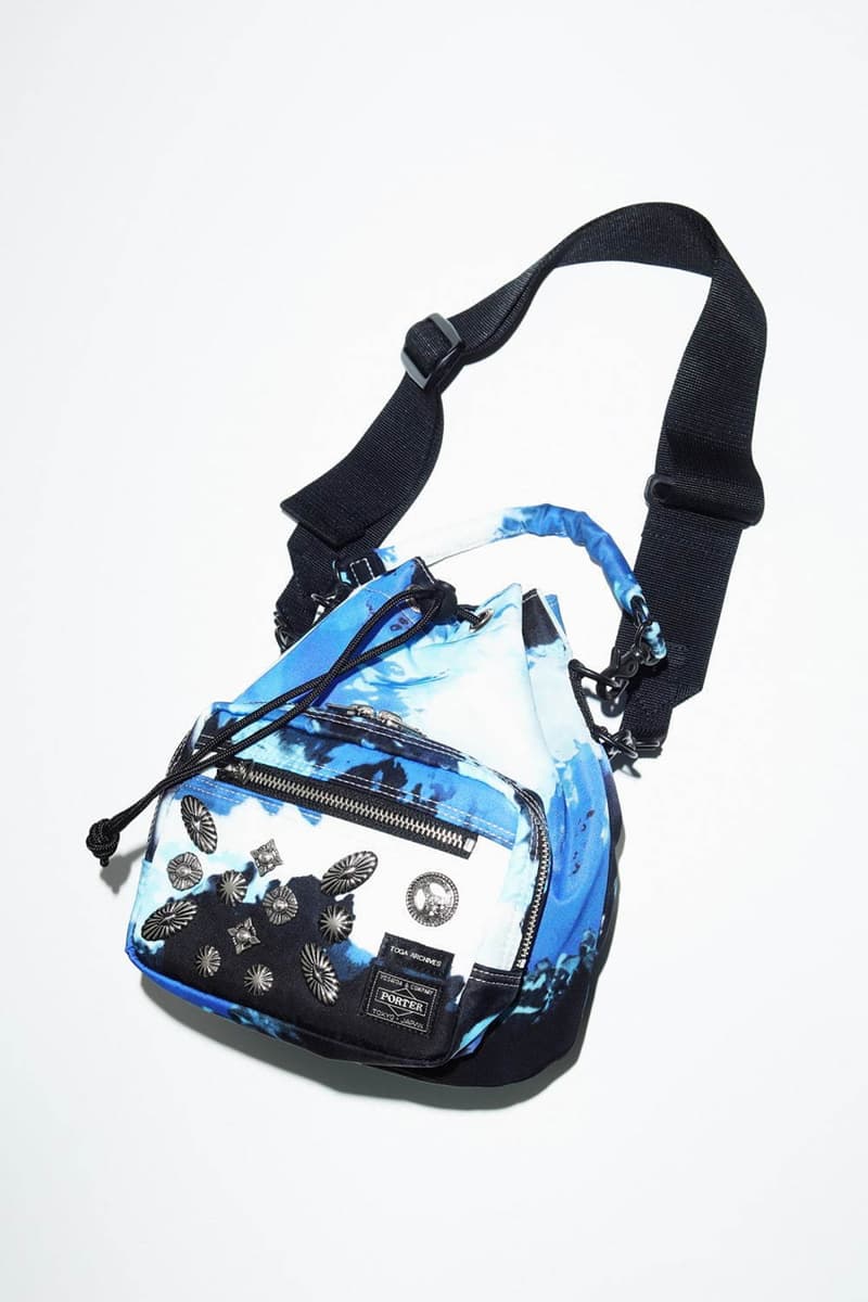 TOGA x PORTER Spring/Summer 2020 Bag Collaboration virilis pulla ss20 mens womens nylon helmet belt pouch strap string shoulder wallet silver march 20