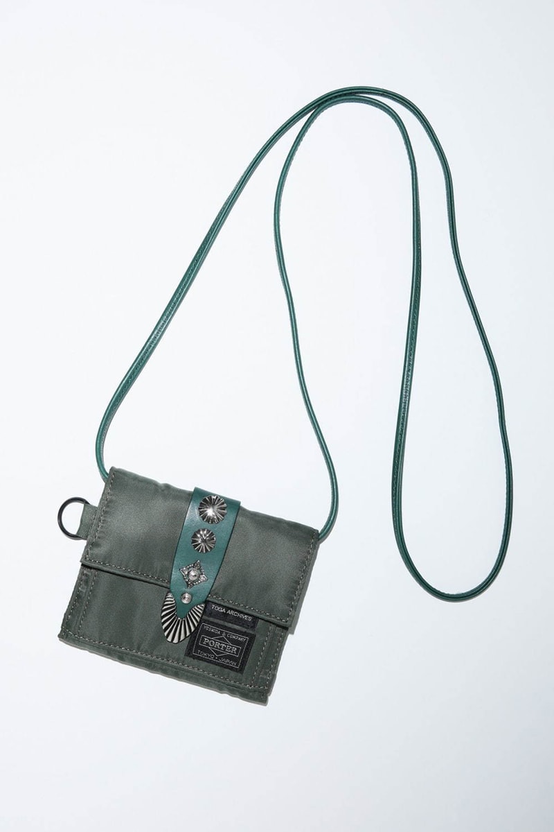 TOGA x PORTER Spring/Summer 2020 Bag Collaboration virilis pulla ss20 mens womens nylon helmet belt pouch strap string shoulder wallet silver march 20