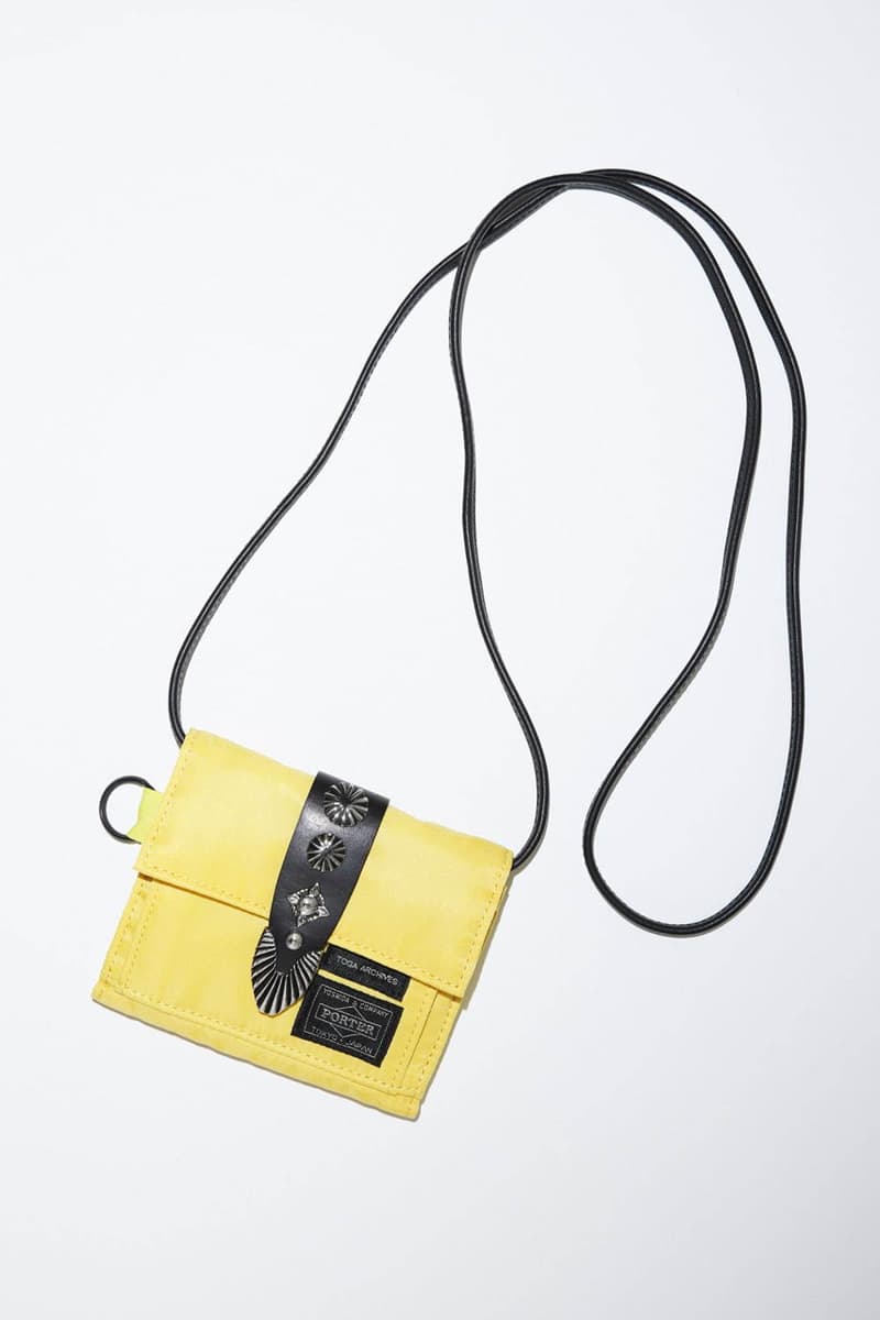 TOGA x PORTER Spring/Summer 2020 Bag Collaboration virilis pulla ss20 mens womens nylon helmet belt pouch strap string shoulder wallet silver march 20
