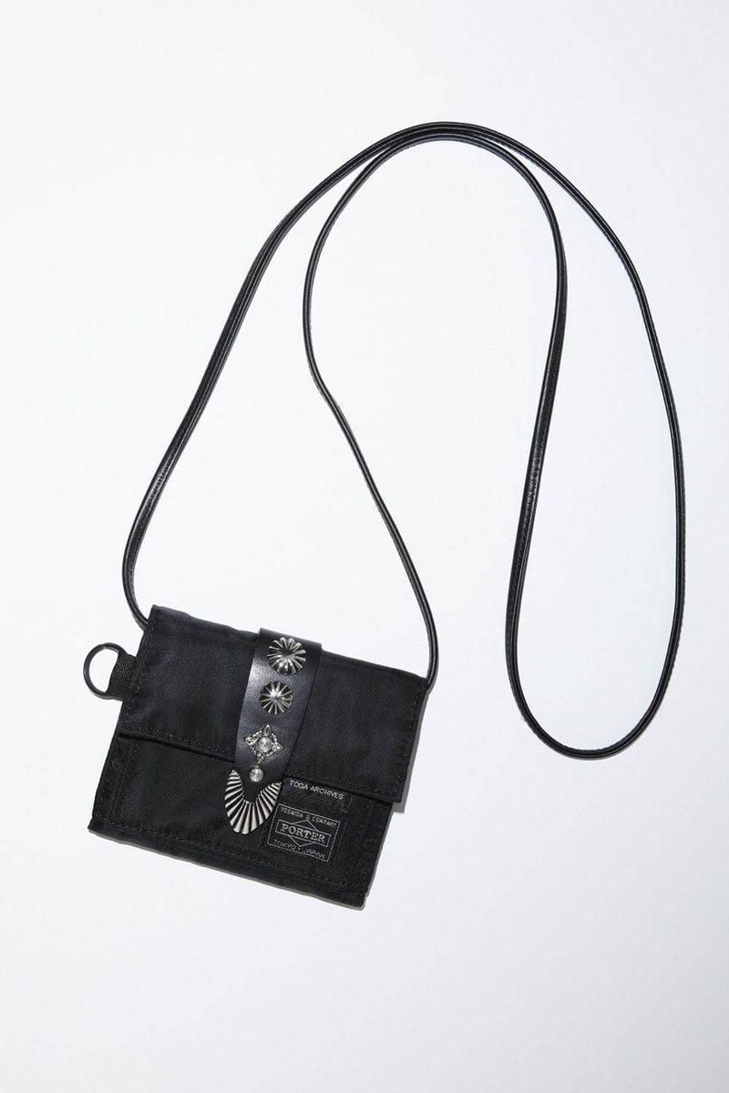 TOGA x PORTER Spring/Summer 2020 Bag Collaboration virilis pulla ss20 mens womens nylon helmet belt pouch strap string shoulder wallet silver march 20