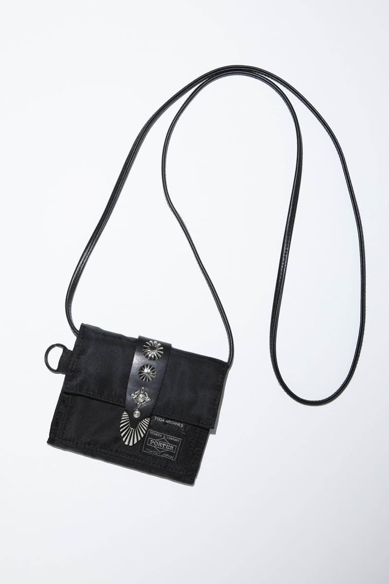 TOGA x PORTER Spring/Summer 2020 Bag Collaboration virilis pulla ss20 mens womens nylon helmet belt pouch strap string shoulder wallet silver march 20