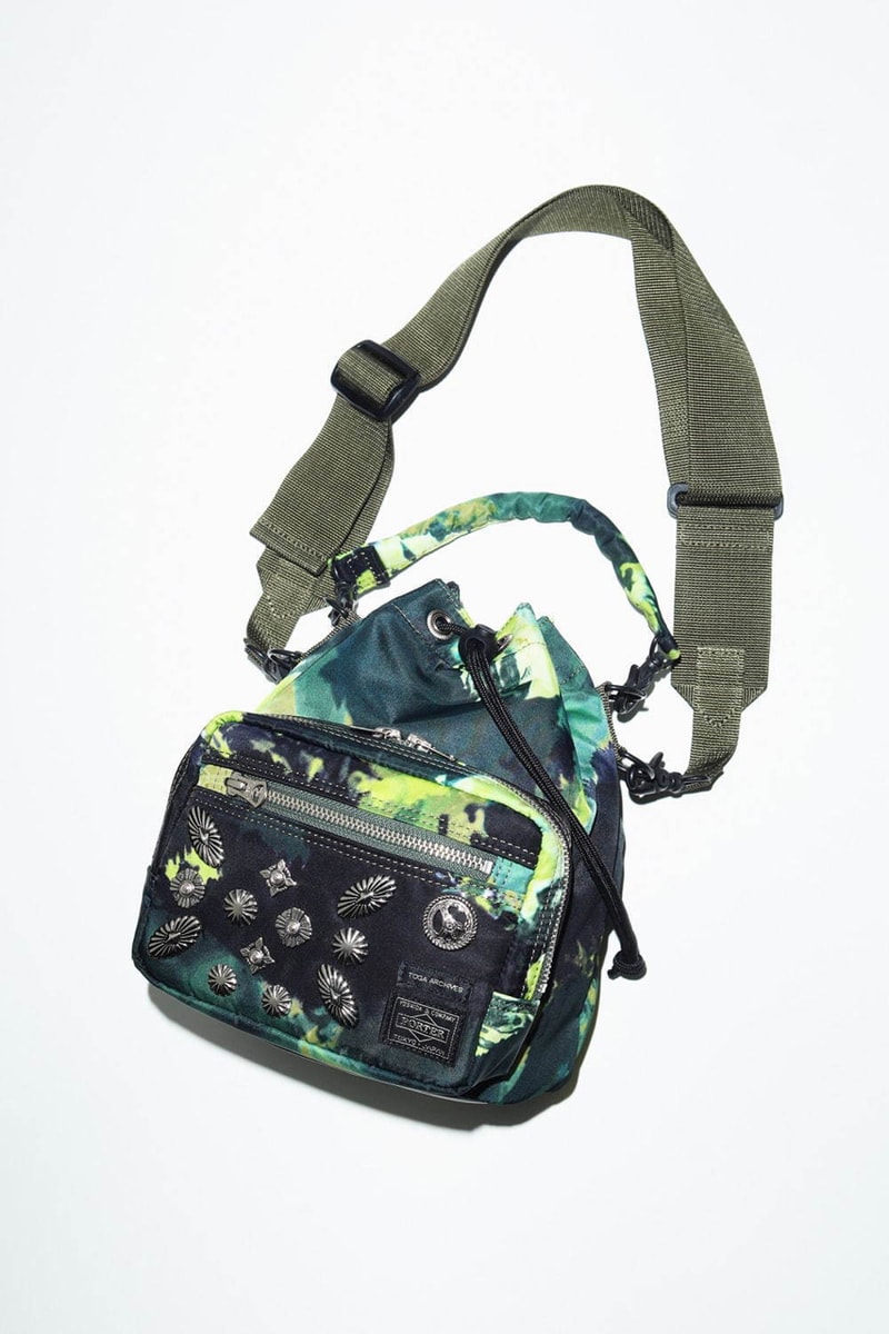 TOGA x PORTER Spring/Summer 2020 Bag Collaboration virilis pulla ss20 mens womens nylon helmet belt pouch strap string shoulder wallet silver march 20