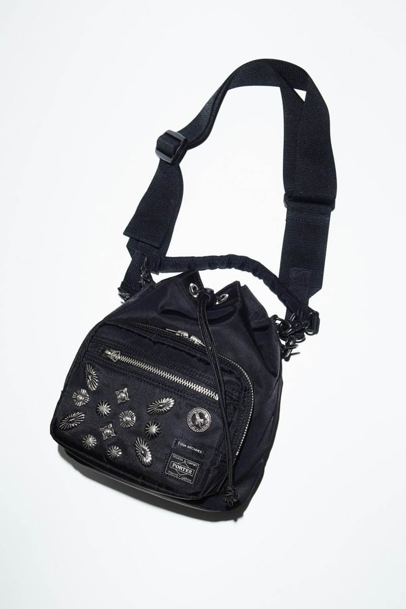 TOGA x PORTER Spring/Summer 2020 Bag Collaboration virilis pulla ss20 mens womens nylon helmet belt pouch strap string shoulder wallet silver march 20