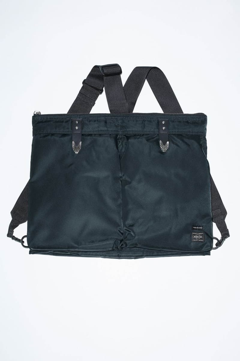 TOGA x PORTER Spring/Summer 2020 Bag Collaboration virilis pulla ss20 mens womens nylon helmet belt pouch strap string shoulder wallet silver march 20
