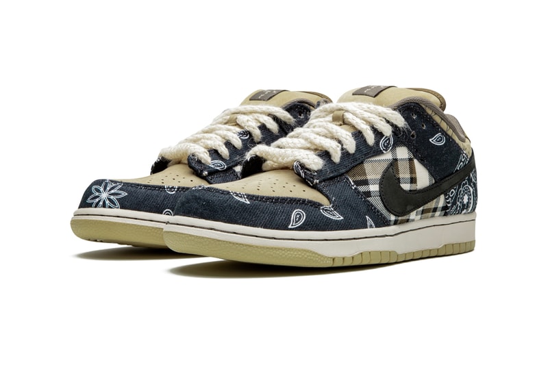 Travis Scott Nike SB Dunk Low Cactus Jack Best Look Yet ct5053-001 Release Info Buy Price Stadium Goods Black Parachute Beige Petra