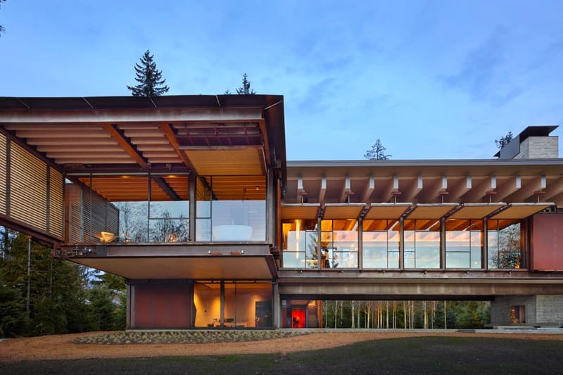 Whistler Ski House Rustic Architecture boreal pacific northwest coast vancouver british columbia canada winter family retreat dwelling houses homes getaways boreal forest evergreen