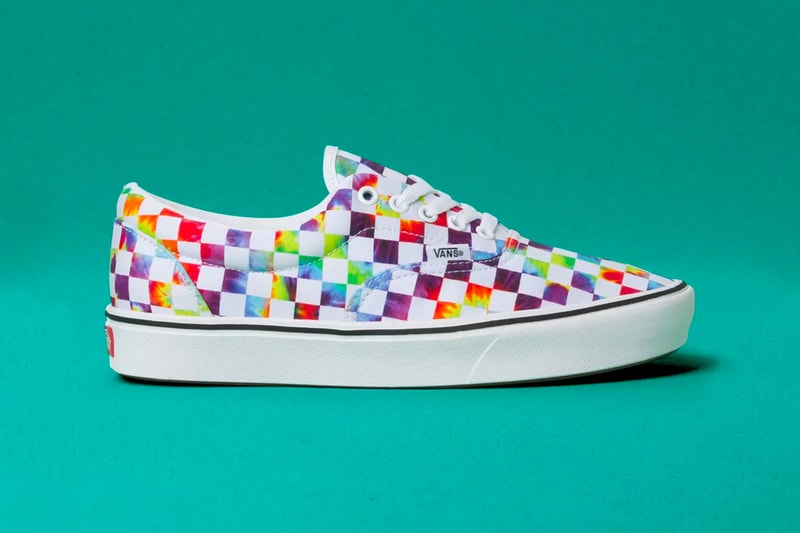 Vans ComfyCush Era Old Skool Tie Dye Checker Release Info black white