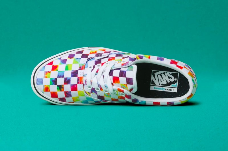 Vans ComfyCush Era Old Skool Tie Dye Checker Release Info black white