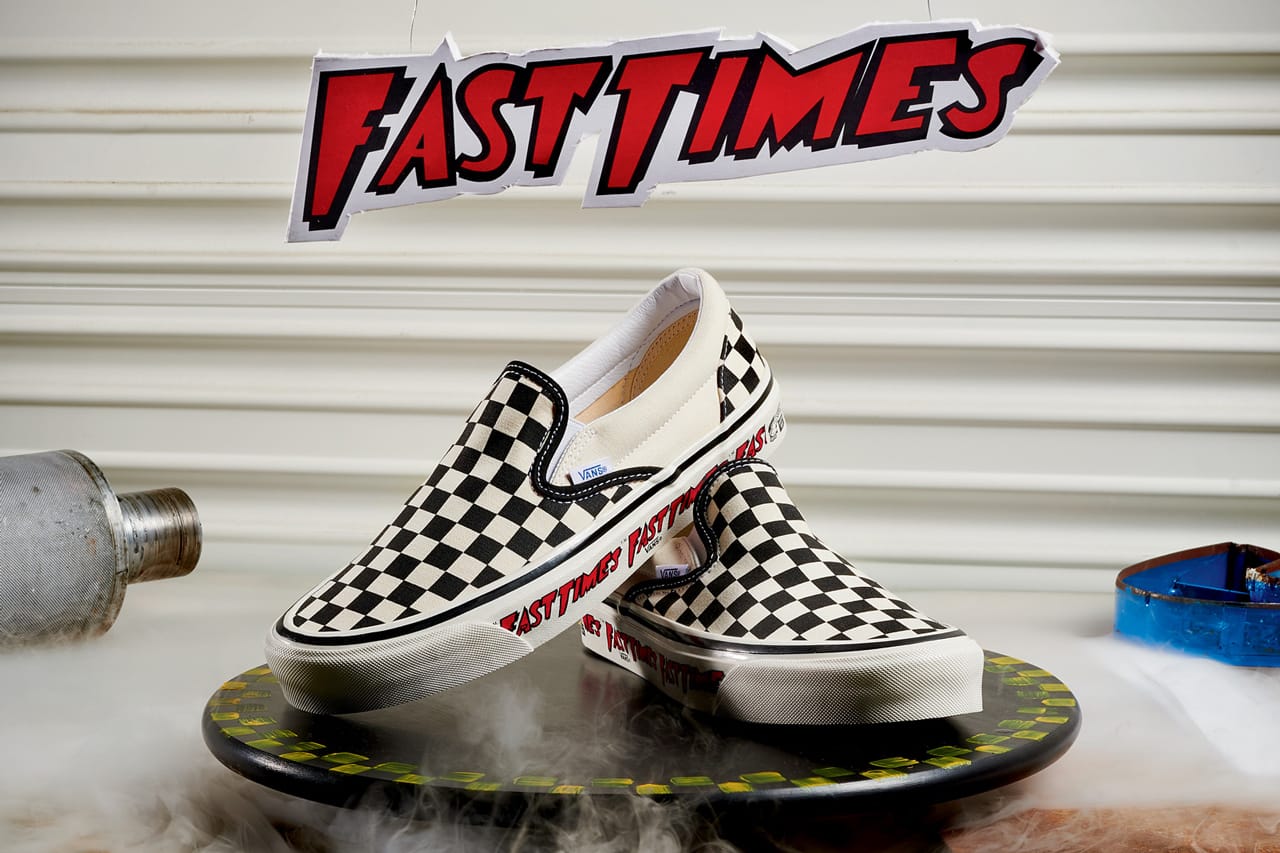 vans with checkered foxing stripe