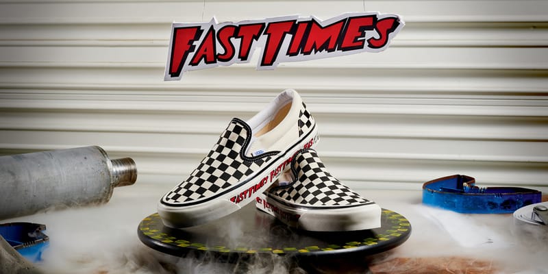 checkerboard vans slip on price