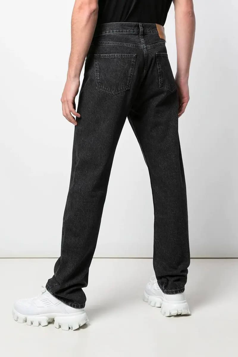 Vetements Gothic Print Jeans Release Info Black White Price Buy The Webster Denim