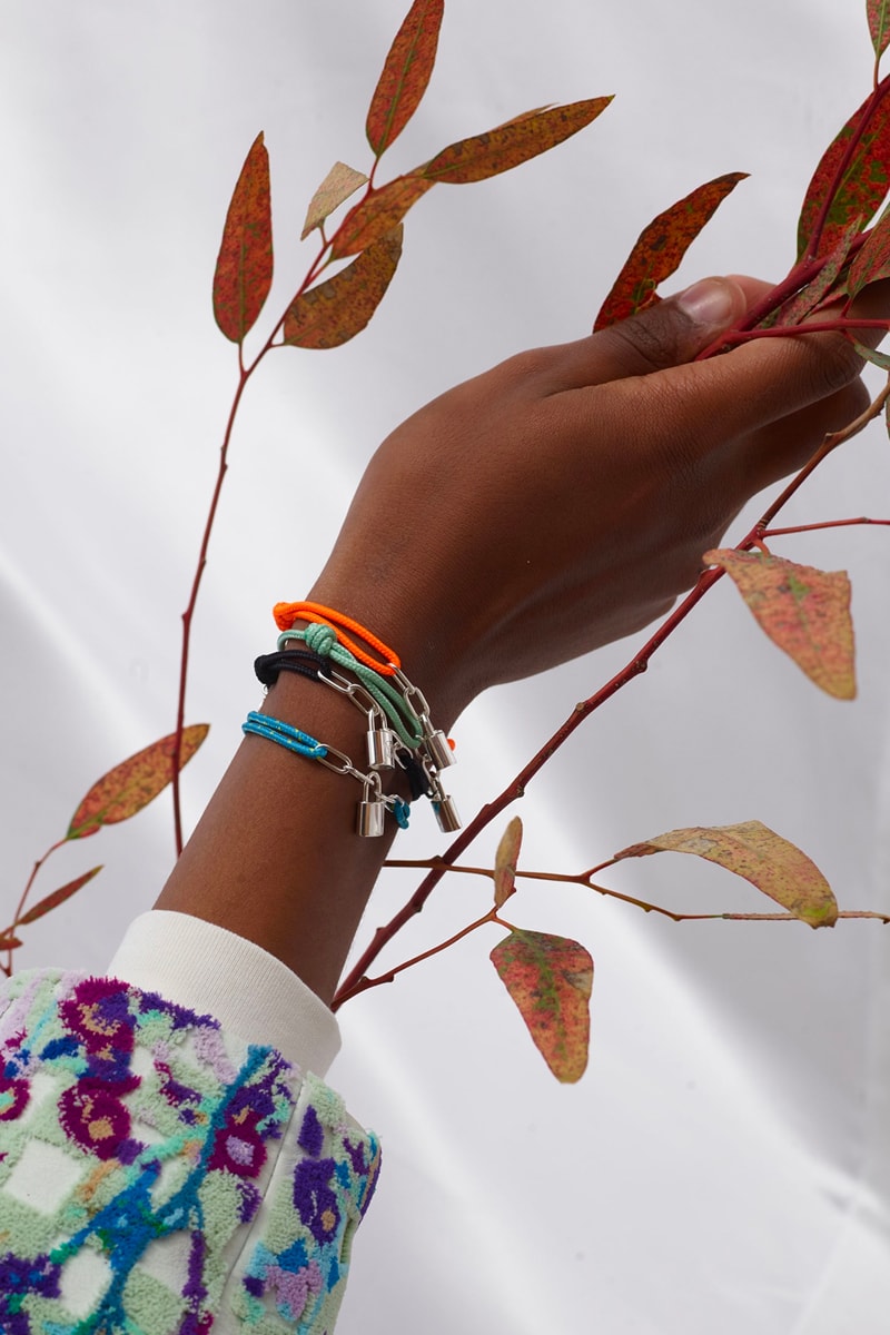 Virgil Abloh Designed UNICEF Louis Vuitton Silver Lockit Bracelet Release info date Buy Price Teal Blue Black Orange